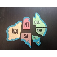 Sublimated Australia Map Patch Set.