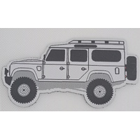 Patch - Landrover 110 White.