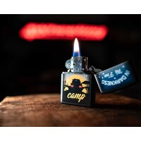 Custom In Darkness We Find Camp Zippo Lighter made in the USA.