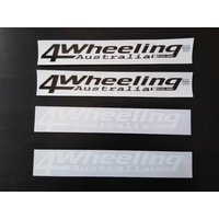 Small 4 Wheeling Australia Decal On Clear Background