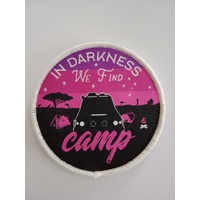 Pink, In Darkness We Find Camp patch