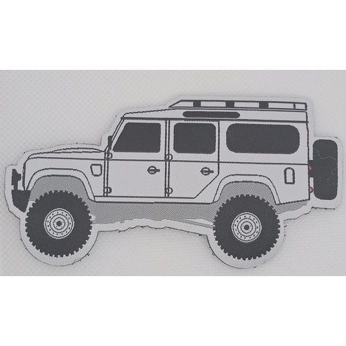 Patch - Landrover 110 White.